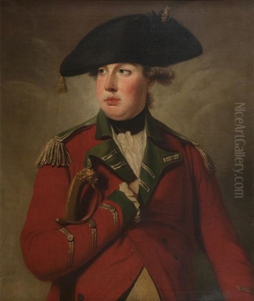 John Cunninghame, 18th Earl Of Glencairn, In Military Uniform Oil Painting by David Martin