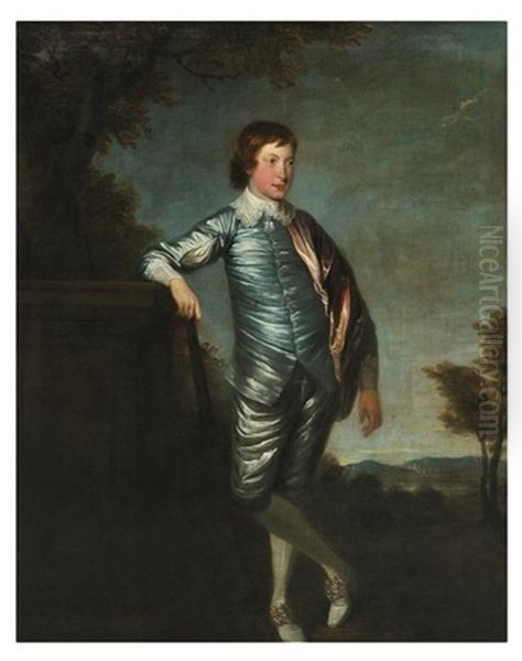 Portrait Of John Campbell Of South Hall Oil Painting by David Martin