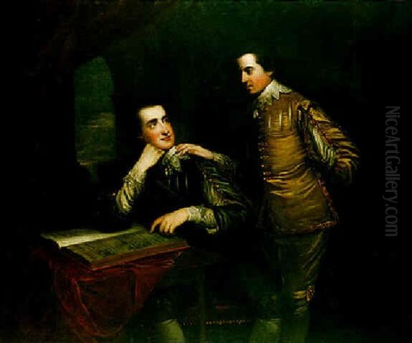 Portrait Of George And Edward Finch-hatton by David Martin