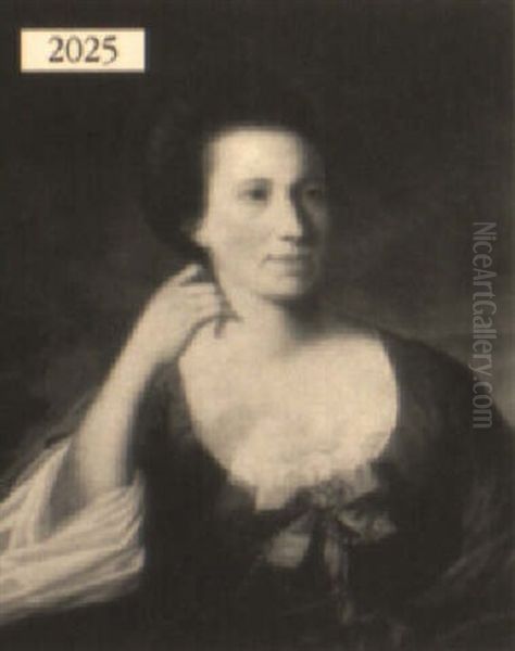 Portrait Of Mrs. Trotter Oil Painting by David Martin