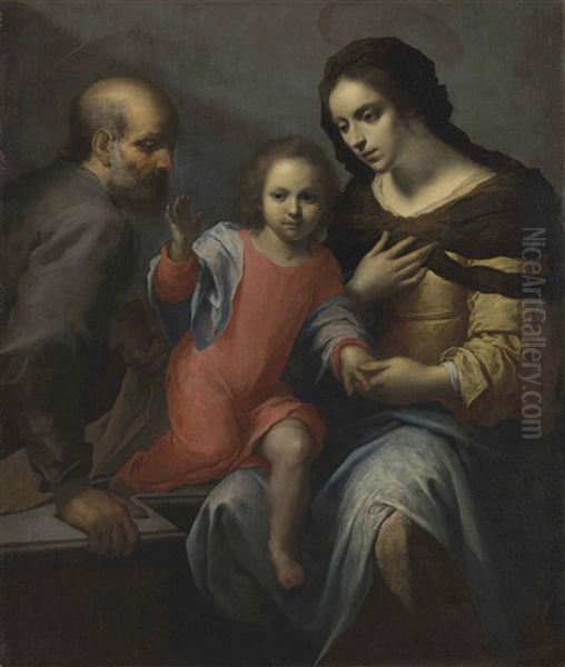 The Holy Family Oil Painting by Giovanni Martinelli