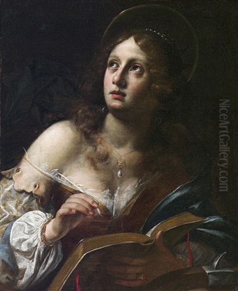 Die Heilige Katharina Von Alexandrien Oil Painting by Giovanni Martinelli