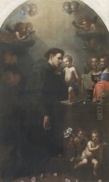 Sant'antonio Da Padova Oil Painting by Giovanni Martinelli