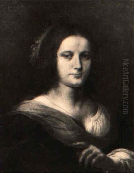 Ritratto Di Una Donna (bildnis Einer Dame) Oil Painting by Giovanni Martinelli