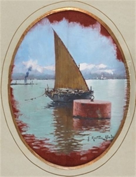 Marina Oil Painting by Juan Martinez Abades