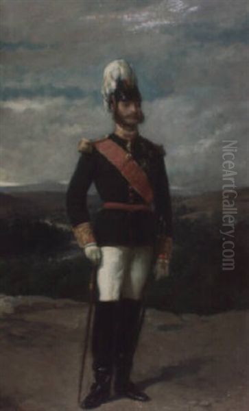 Alfonso Xii Rey De Espana Oil Painting by Enrique Martinez Cubells y Ruiz