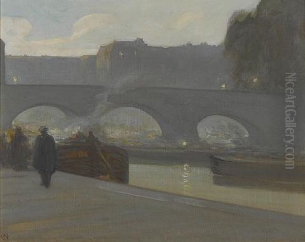 Pont Neuf, Paris Oil Painting by Xavier Martinez