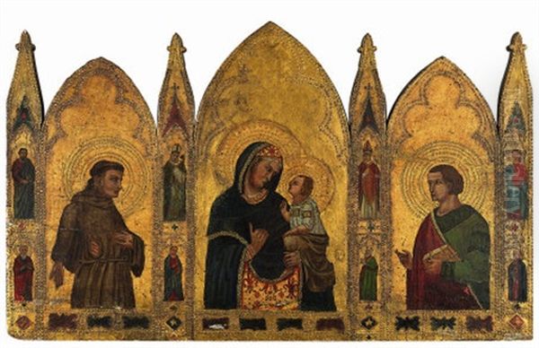 Trittico Oil Painting by Simone Martini