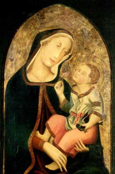 Maria Mit Kind Oil Painting by Simone Martini