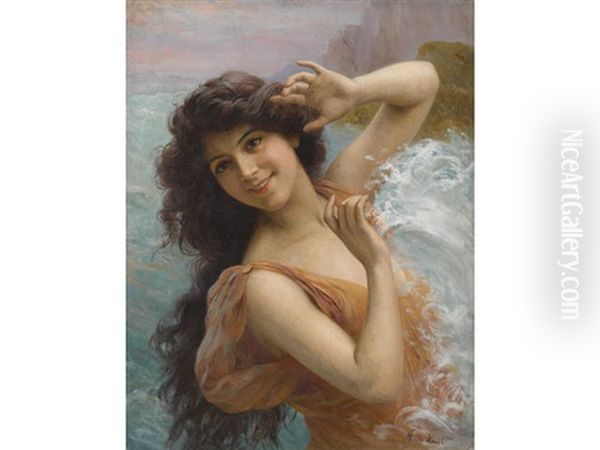 The Water Nymph Oil Painting by Francois Martin-Kavel