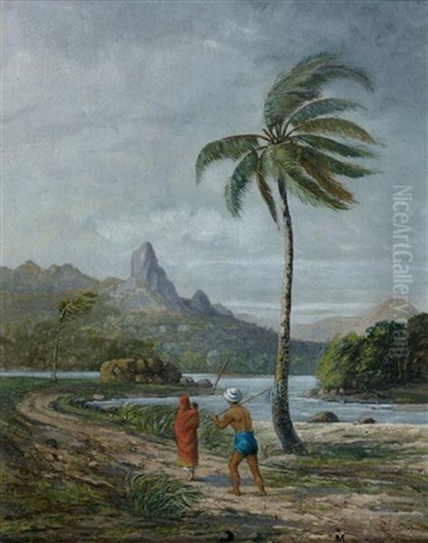 Vue Du Bresil Oil Painting by Edoardo de Martino