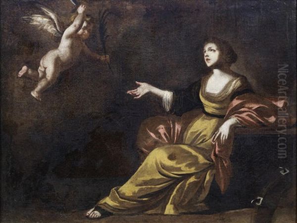 Saint Catherine Of Alexandria Oil Painting by Giuseppe Marullo