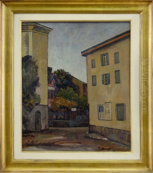 Case Di Taverno Oil Painting by Piero Marussig