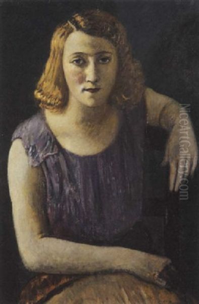 Fanciulla Oil Painting by Piero Marussig