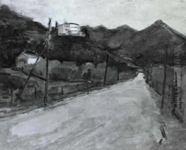 Strada Di Campagna Oil Painting by Piero Marussig