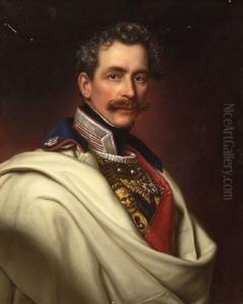 Bildnis Des Prinzen Karl Von Bayern Oil Painting by Joseph Bernhardt