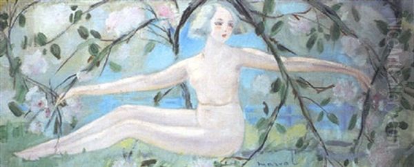 Femme Nue Oil Painting by Jacqueline Marval