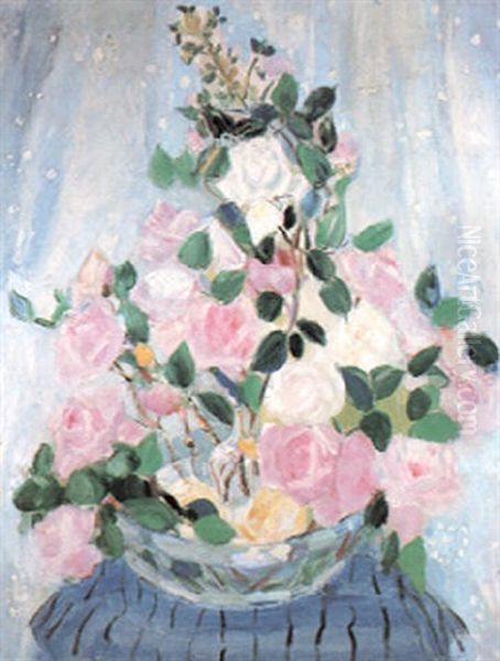 Roses Oil Painting by Jacqueline Marval