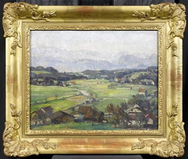 Voralpenlandschaft Oil Painting by Alfred Marxer