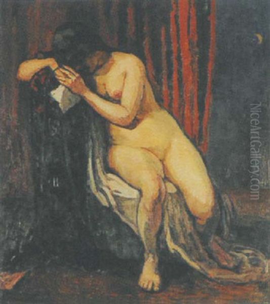 Bathseba Oil Painting by Alfred Marxer