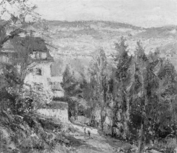 Villa Am Zurichsee Oil Painting by Alfred Marxer