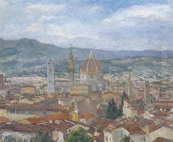 Ansicht Von Florenz Oil Painting by Alfred Marxer