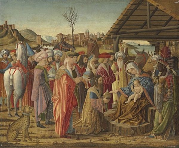 The Adoration Of The Magi Oil Painting by Marco Marziale (Marziali)