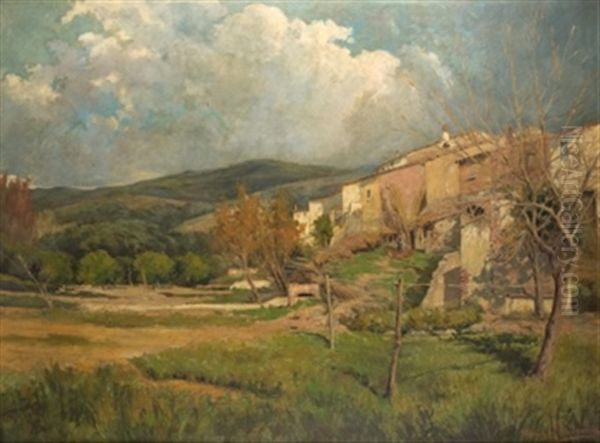 Paisaje Oil Painting by Arcadi Mas y Fondevila