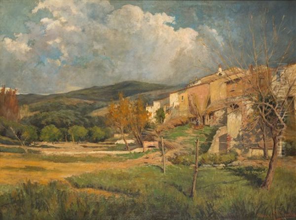 Paisaje Oil Painting by Arcadi Mas y Fondevila