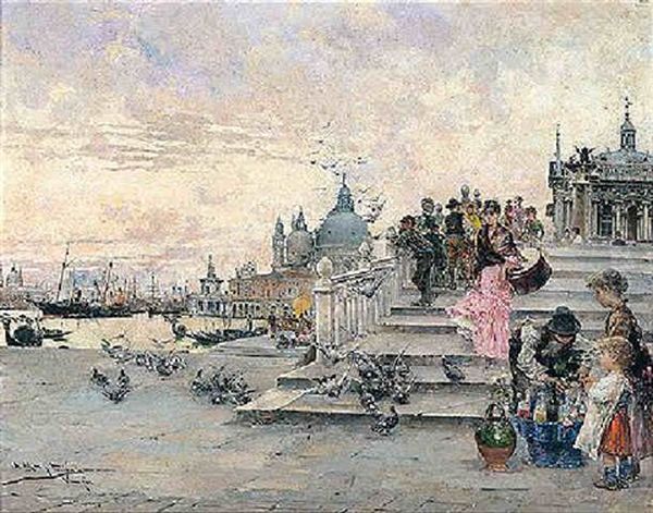 Vista De Venecia Oil Painting by Arcadi Mas y Fondevila