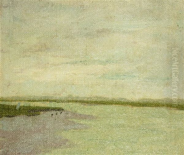 Flussmundung Oil Painting by Herbert Masaryk