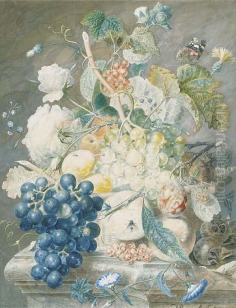 Still Life Oil Painting by H Bernick