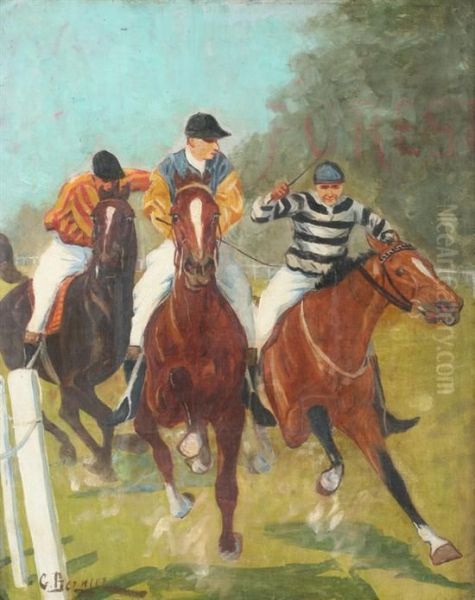 Nation Race, House Of Brussels Oil Painting by Georges, Geo Bernier