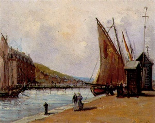 Trouville Oil Painting by Gustave Mascart