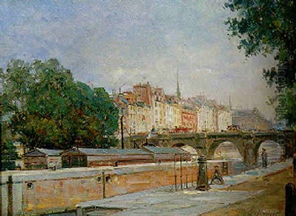 Le Pont Neuf Et Les Quais by Gustave Mascart