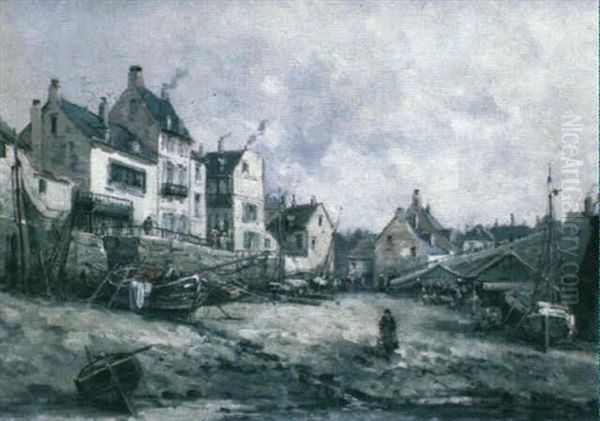 Le Port Oil Painting by Gustave Mascart