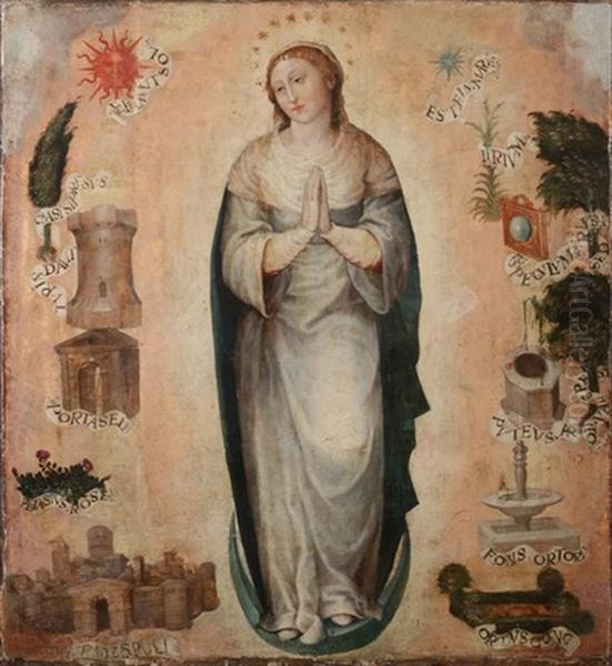 The Immaculate Virgin Oil Painting by Vicente Juan (de Juanes) Masip