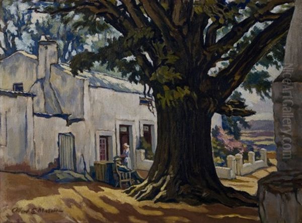 Retief Se Woonhuis Oil Painting by Albert Edward Mason