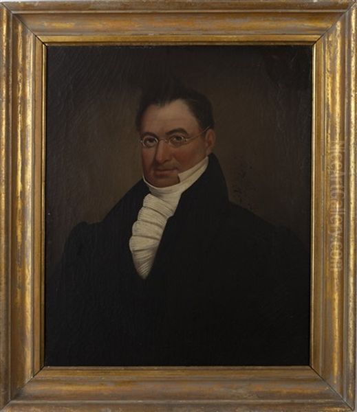 Portrait Of Dr. William Graves Of Lowell, Massachusetts Oil Painting by Sanford Mason