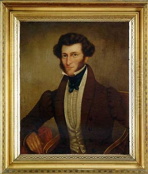 Portrait Of Captain White Oil Painting by Sanford Mason