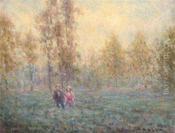 Strolling Oil Painting by William Mason