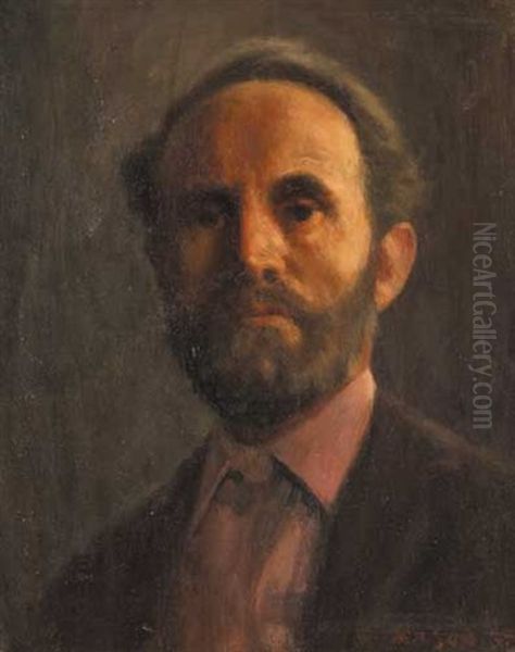 Self Portrait Oil Painting by William Mason