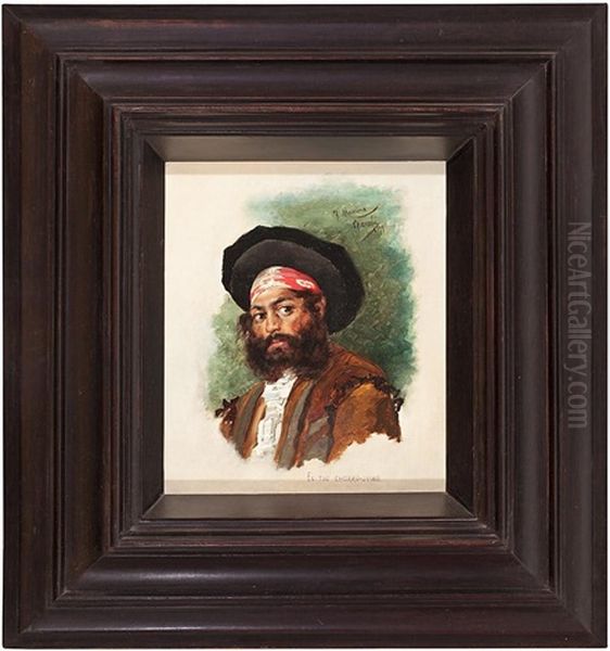 El Tio Chorro-jumo Oil Painting by Francisco Masriera Manovens