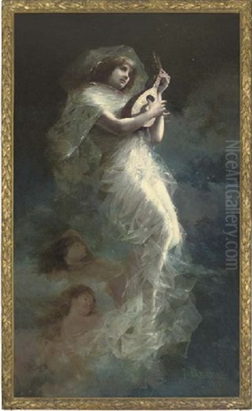 La Serenata Oil Painting by Francisco Masriera Manovens