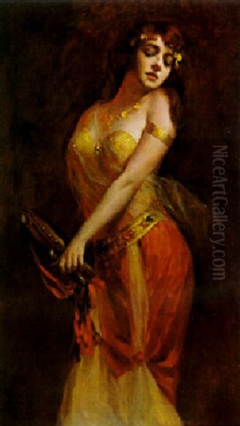 The Gypsy Girl Oil Painting by Francisco Masriera Manovens