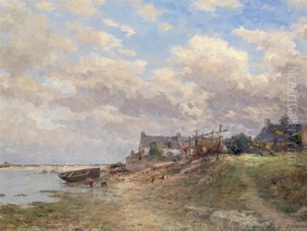 Les Cornils Oil Painting by Jean Eugene Julien Masse