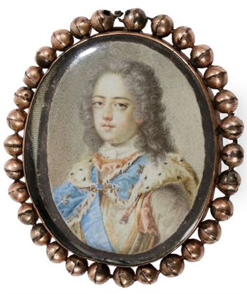 Le Roi Louis Xv (1710-1774) Oil Painting by Jean-Baptiste Masse