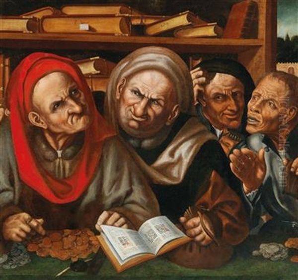 The Tax Collectors Oil Painting by Quentin Massys the Elder