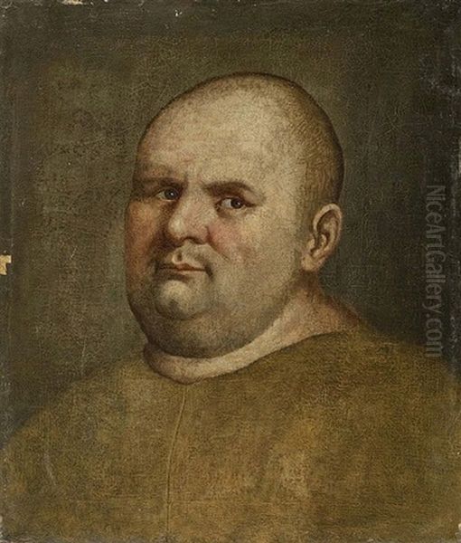 Portrait Of A Man Half Length Portrait To The Left, Looking Slightly To The Right Oil Painting by Quentin Massys the Elder