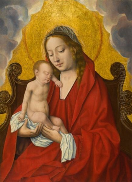 The Virgin And Child Oil Painting by Quentin Massys the Elder